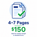 Professional Form Filling Package